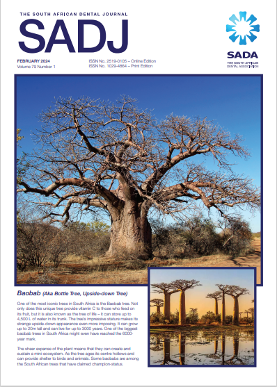 					View Vol. 79 No. 01 (2024): The South African Dental Journal
				